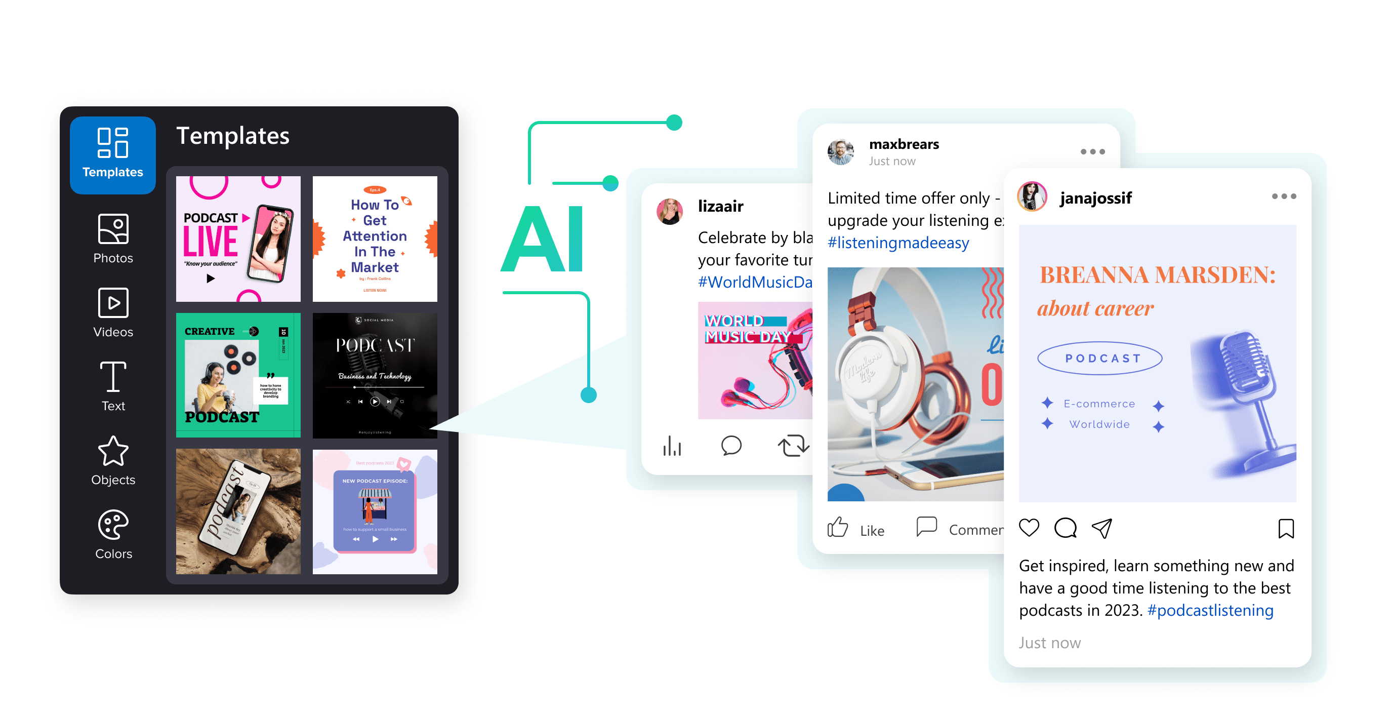 Social media AI